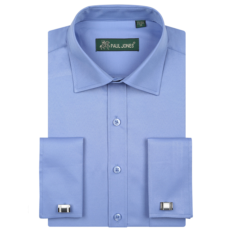 High quality Mens classic French cuff shirt Brand Formal Shirts for men