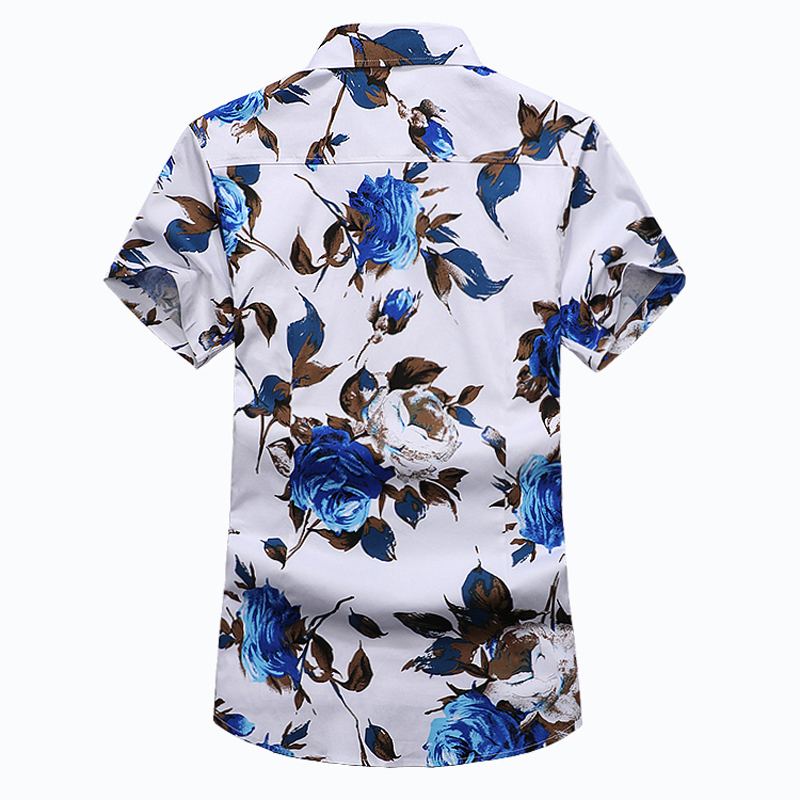 Fashion Men’s Shirt Short Sleeve Floral Shirt - Latestshirt.com