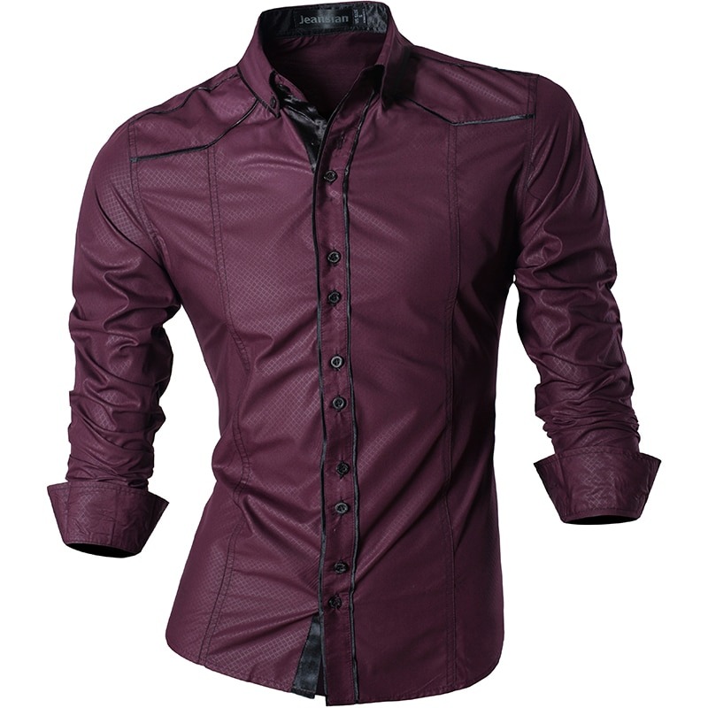 Features Shirts Men Casual Jeans Shirt