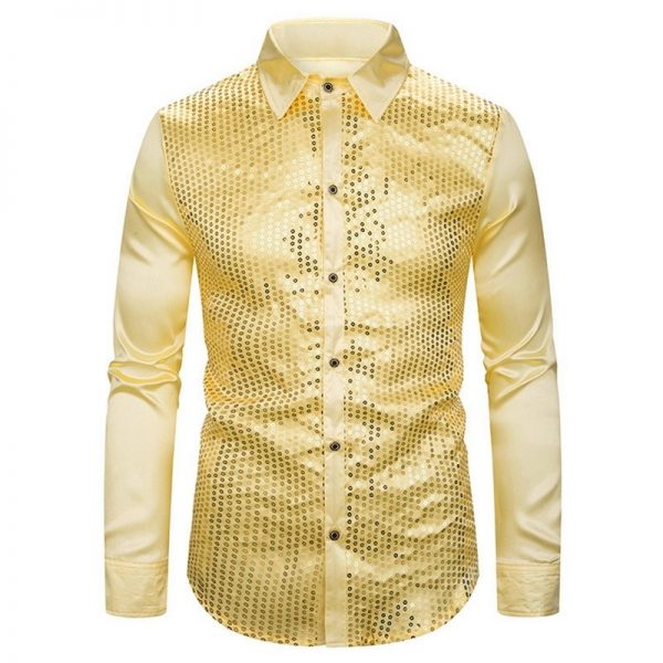 Men’s Luxury Sequin Glitter Shirts - Latestshirt.com
