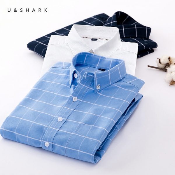 Oxford Casual Shirt 100% Cotton Men Dress Shirts