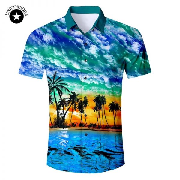 Short Sleeve Shirt Casual Beach Hawaii Shirts