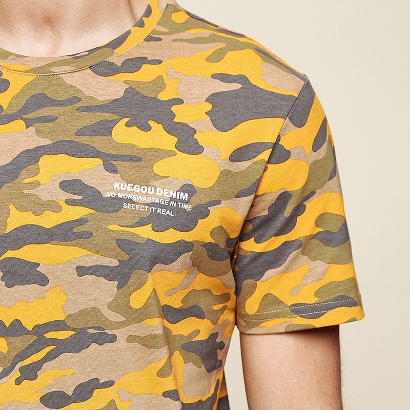 100% Cotton Camouflage T Shirt