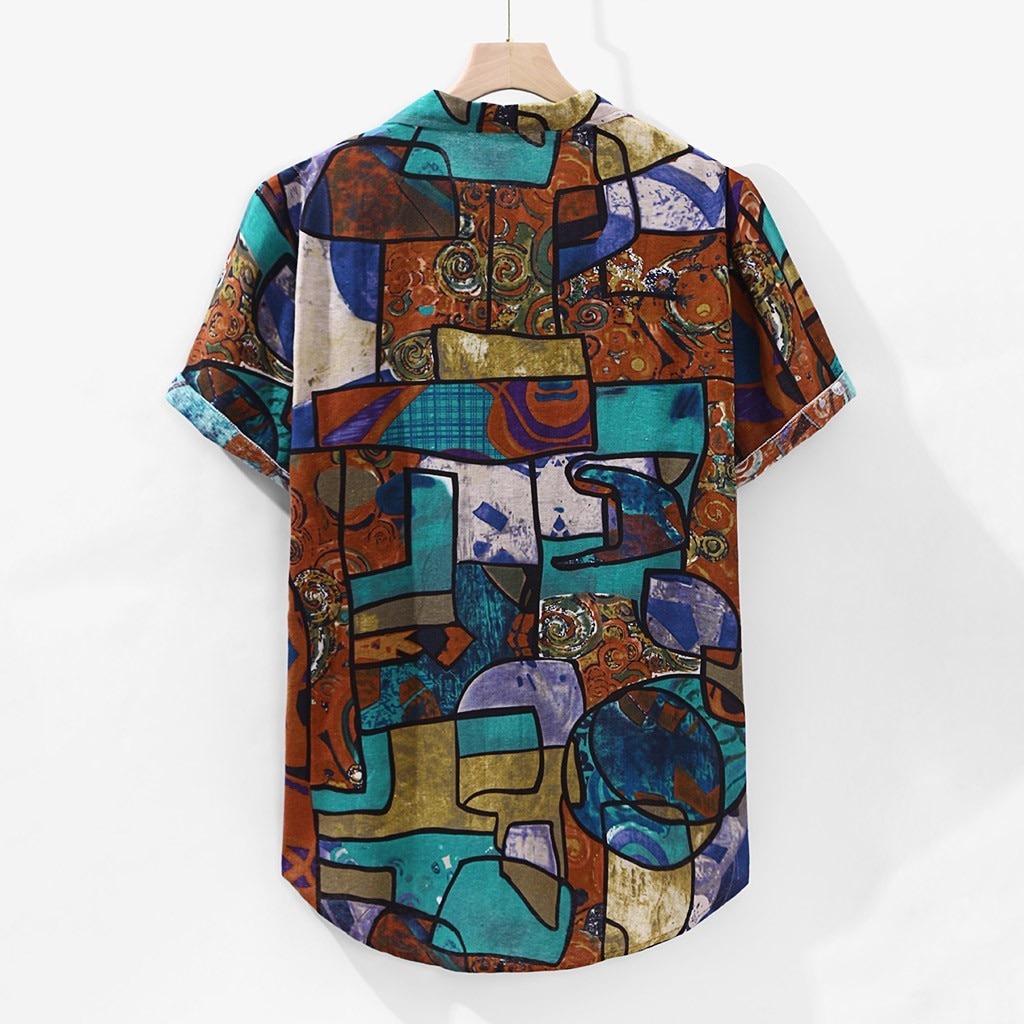 Casual Print Beach Hawaiian Shirt
