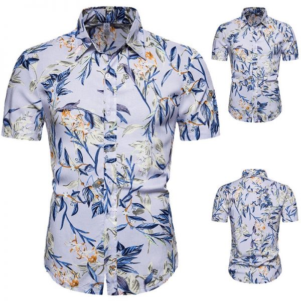 Flower Shirt Cotton Hawaiian Shirts