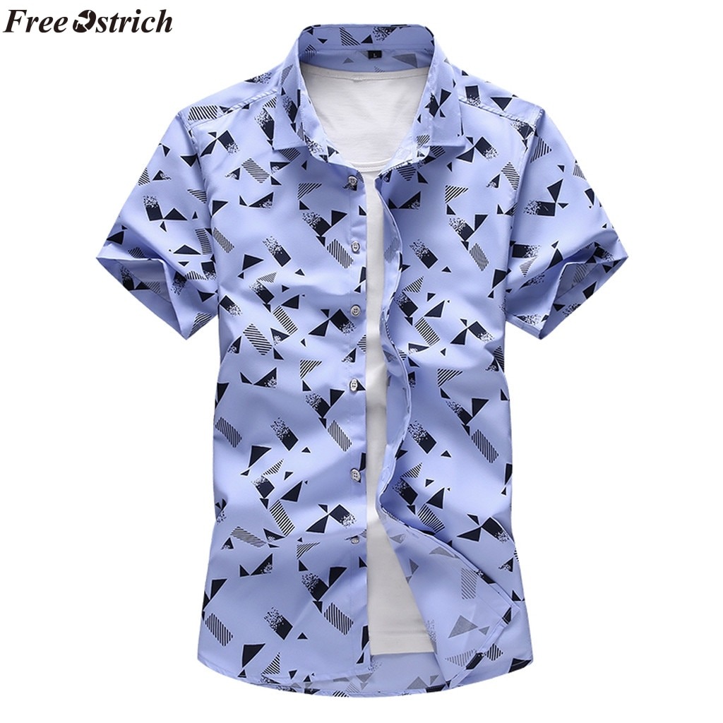 Summer Shirt Casual Print Beach Shirt
