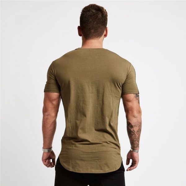Short Sleeve Cotton T shirt Fitness Slim T-shirts