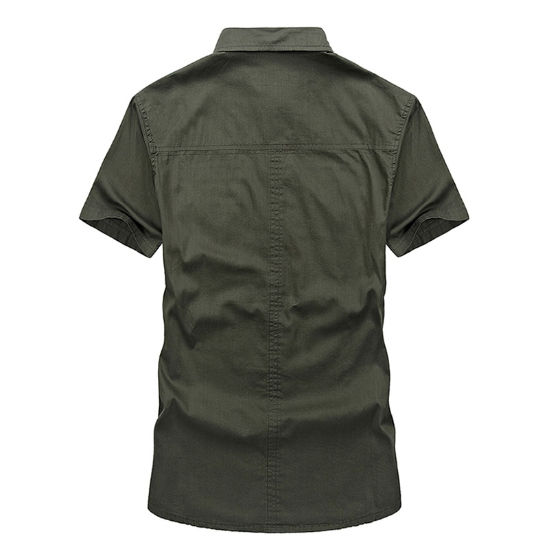 Summer Army Short Sleeve Shirt